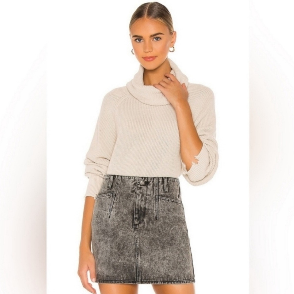 PISTOLA•Distressed Cowl neck Sweater